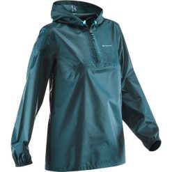 Kurtka NH100 Raincut damska. Niebieskie kurtki damskie QUECHUA, xs, bez wzorów, z poliesteru, bez kaptura. Za 34,99 zł.