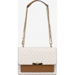 Michael Kors Jade Large Torebka Biały. Białe torebki klasyczne damskie Michael Kors, w paski, z materiału, bez dodatków. Za 1164,95 zł.