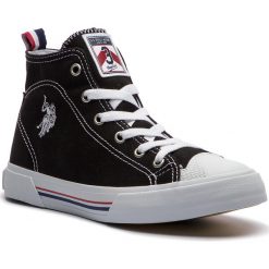 Trampki U.S. POLO ASSN. - Ronalda1 GYNNA4244S7/C2 Blk. Czarne półbuty damskie marki U.S. Polo Assn., bez wzorów, z gumy, bez zapięcia. W wyprzedaży za 169,00 zł.