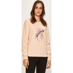 Trussardi Jeans - Bluza. Czarne bluzy damskie Trussardi Jeans, s, z nadrukiem, z elastanu, bez rękawów, bez kaptura. Za 299,90 zł.