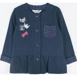 Coccodrillo - Bluza dziecięca 68-80 cm. Niebieskie bluzy dziewczęce COCCODRILLO, z aplikacjami, z dzianiny, bez rękawów, bez kaptura. Za 69,90 zł.