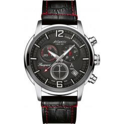 Zegarek Atlantic Zegarek męski Seasport 87461.42.45 Chronograf r. uniwersalny. Czarne zegarki męskie Atlantic. Za 1534,85 zł.