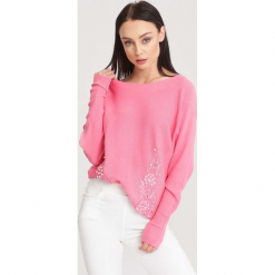 Różowy Sweter Beyond Doubt. Czerwone swetry klasyczne damskie other, na jesień, l. Za 89,99 zł.