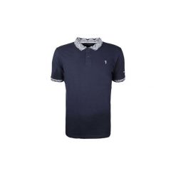 Koszulki polo z krótkim rękawem Trussardi 32T00135 / Polo 2 Bottoni. Niebieskie koszulki męskie Trussardi, xl, bez wzorów, polo, z krótkim rękawem, krótkie. Za 219,00 zł.