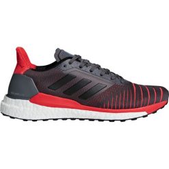 Buty adidas Solar Glide M Szaro-Czerwone. Szare buty sportowe męskie Adidas, z tworzywa sztucznego, z paskami, do biegania. Za 449,99 zł.