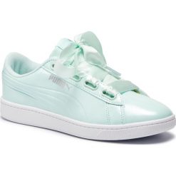 Sneakersy PUMA - Vikky v2 Ribbon P 369727 04 Fair Aqua/Puma Silver. Zielone sneakersy damskie Puma, ze skóry ekologicznej. W wyprzedaży za 169,99 zł.
