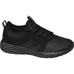 Czarne sneakersy damskie Bench na lekkiej podeszwie Bench czarne. Czarne sneakersy damskie Bench, z materiału. Za 139,90 zł.