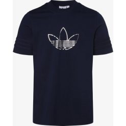 Adidas Originals - T-shirt męski – Outline, niebieski. Niebieskie t-shirty męskie adidas Originals, xs, bez wzorów, bez kołnierzyka. Za 129,95 zł.