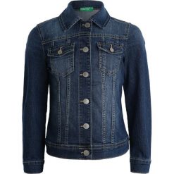 Benetton JACKET ZBASIC Kurtka jeansowa blue. Niebieskie kurtki chłopięce marki Benetton, z bawełny. Za 129,00 zł.