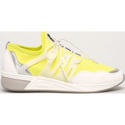Marco Tozzi - Buty. Żółte buty sportowe damskie Marco Tozzi, ze skóry. W wyprzedaży za 189,90 zł.