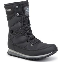 Śniegowce COLUMBIA - Wheatleigh Mid BL0841 Black/Columbia Grey 010. Czarne kozaki damskie Columbia, ze skóry ekologicznej, na niskim obcasie, bez zapięcia. W wyprzedaży za 329,00 zł.