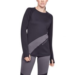 Under Armour ColdGear® Armour Koszulka Czarny Fioletowy. Czarne koszulki damskie Under Armour, xs, bez wzorów, z elastanu, bez kołnierzyka. Za 257,95 zł.