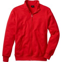 Bluzy męskie: Bluza rozpinana Regular Fit bonprix czerwony
