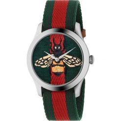 ZEGAREK GUCCI Le Marché des Merveilles YA1264060. Brązowe zegarki męskie marki GUCCI, ze stali. Za 3590,00 zł.
