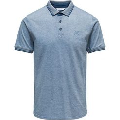 ONLY&SONS Męska polo triko Stan SS Dopasowana Polo Tee Noos Majolica Blue (rozmiar S). Niebieskie koszulki męskie Only&Sons, s, bez wzorów, sportowe, bez rękawów. W wyprzedaży za 77,00 zł.