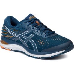 Buty ASICS - Gel-Cumulus 21 1011A551 Mako Blue/White 400. Niebieskie buty sportowe męskie Asics, z tworzywa sztucznego, bez zapięcia, do biegania. Za 579,00 zł.