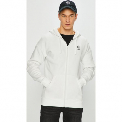Reebok Classic - Bluza. Białe bluzy męskie m, z nadrukiem, z elastanu, z kapturem. W wyprzedaży za 129,90 zł.