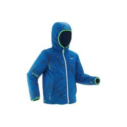 Kurtka SKI-P 100 WARM. Niebieskie kurtki chłopięce przeciwdeszczowe WED'ZE. Za 129,99 zł.
