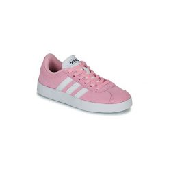 Buty Dziecko adidas VL COURT K ROSE. Czerwone trampki dziewczęce Adidas, bez wzorów, bez zapięcia. Za 175,20 zł.