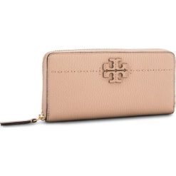 Portfele damskie: Duży Portfel Damski TORY BURCH – McGraw Zip Continental Wallet 41847 Devon Sand 288