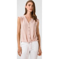Vero Moda Naomi Bluzka Beżowy. Brązowe bluzki damskie Vero Moda, s, z haftami, z wiskozy, bez kołnierzyka, bez rękawów. Za 118,95 zł.