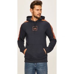Adidas Performance - Bluza. Niebieskie bluzy męskie adidas Performance, xl, z aplikacjami, z bawełny, z kapturem, bez rękawów, z kapturem. Za 269,90 zł.