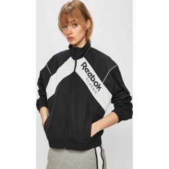 Reebok Classic - Kurtka. Czarne kurtki damskie Reebok Classic, s, bez wzorów, z poliesteru, krótkie, bez kaptura. W wyprzedaży za 219,90 zł.