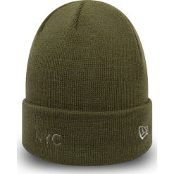 New Era - Czapka. Zielone czapki damskie New Era, bez wzorów, z dzianiny. Za 119,90 zł.