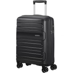 American Tourister walizka podróżna Sunside 55 cm czarna. Czarne walizki American Tourister, bez wzorów, eleganckie. Za 368,00 zł.