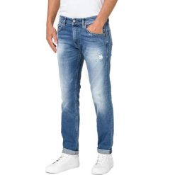 Diesel Thommer-X Dżinsy Niebieski. Niebieskie jeansy męskie Diesel, bez wzorów. Za 747,95 zł.