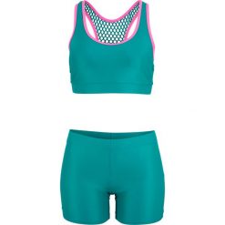 Bikini (2 części) bonprix niebieskozielony morski. Zielone stroje kąpielowe damskie marki bonprix, bez wzorów. Za 69,99 zł.