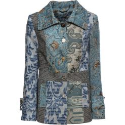 Kurtka bonprix niebieski. Niebieskie kurtki damskie bonprix, bez wzorów, z materiału, bez kaptura. Za 239,99 zł.