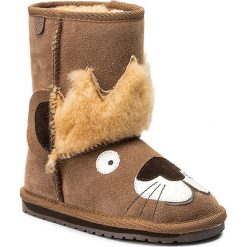 Buty EMU AUSTRALIA - Leo Lion K11429 Chestnut. Pomarańczowe śniegowce chłopięce EMU Australia, bez zapięcia. W wyprzedaży za 239,00 zł.