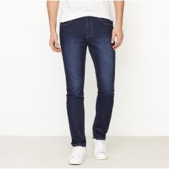 Dżinsy slim ze streczem. Szare jeansy męskie slim marki La Redoute Collections. Za 176,36 zł.