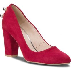 Półbuty SERGIO BARDI - Ispra FW127371318SW 234. Czerwone półbuty damskie Sergio Bardi, z aplikacjami, ze skóry, eleganckie, bez obcasa, na obcasie, bez zapięcia. W wyprzedaży za 189,00 zł.