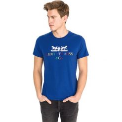 Levi's 2-horse Koszulka Niebieski. Niebieskie podkoszulki męskie s, z nadrukiem, z bawełny, krótkie. Za 154,95 zł.