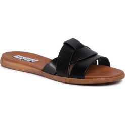 Klapki STEVE MADDEN - Vivien SM11000995-03001-017 Black Leather. Czarne klapki damskie Steve Madden, bez wzorów, ze skóry ekologicznej, bez obcasa. Za 299,00 zł.
