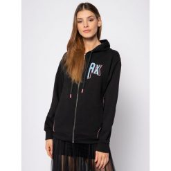 Bluza Armani Exchange 3HYM11 YJ8AZ 1200. Czarne bluzy damskie Armani Exchange, l, bez wzorów, z bawełny, bez rękawów, bez kaptura. W wyprzedaży za 429,00 zł.