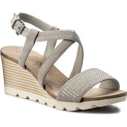 Rzymianki damskie: Sandały CAPRICE – 9-28706-20 Lt Grey Suede 201
