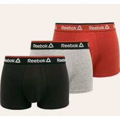 Reebok - Bokserki (3 pack). Czarne bokserki męskie Reebok, bez wzorów, z elastanu. W wyprzedaży za 99,90 zł.