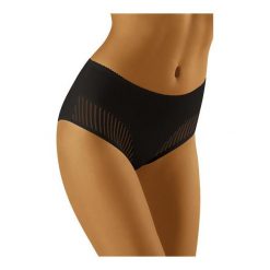 Figi Eco-Gi Czarne. Czarne figi damskie Wol-Bar, bez wzorów, z bawełny. Za 31,90 zł.