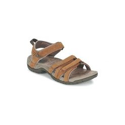 Sandały Teva TIRRA LEATHER. Pomarańczowe sandały damskie Teva, bez wzorów, bez obcasa, bez zapięcia. W wyprzedaży za 279,30 zł.