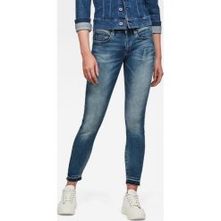 G-Star Raw - Jeansy 3301 Mid Skinny. Szare jeansy damskie G-Star RAW, bez wzorów, z elastanu. Za 559,90 zł.