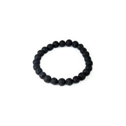 Bransoletka Męska Lawa czaszki. Czarne bransoletki męskie Brazi druse jewelry, z lawą, ze stali. Za 80,00 zł.