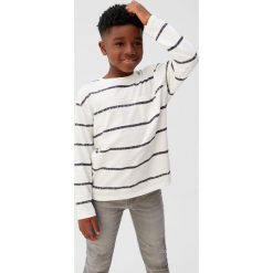 Mango Kids - Longsleeve dziecięcy Rayas5 110-164 cm. Zielone t-shirty chłopięce Mango Kids, bez wzorów, z bawełny, bez rękawów. Za 25,90 zł.