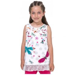 Desigual Podkoszulek Dziewczęcy Arizona 128 Biały. Białe bielizna chłopięca Desigual. W wyprzedaży za 125,00 zł.