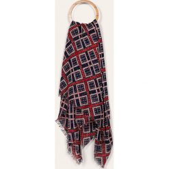 Scotch & Soda - Szal. Niebieskie szaliki damskie Scotch & Soda, bez wzorów, z tkaniny. W wyprzedaży za 179,90 zł.