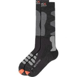 Skarpety Wysokie Męskie X-SOCKS - Ski Silk Merino 4.0 SSKMW19U G038. Szare skarpetki męskie z elastanu. W wyprzedaży za 169,00 zł.