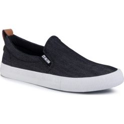 Tenisówki BIG STAR - DD174160 Black. Czarne półbuty męskie BIG STAR, na co dzień, bez wzorów, z gumy, retro, bez zapięcia. Za 119,00 zł.
