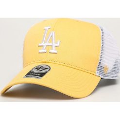 47brand - Czapka. Żółte czapki damskie 47brand, z aplikacjami, z bawełny. Za 99,90 zł.